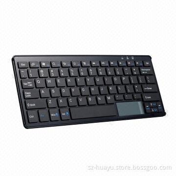 Bluetooth keyboard with touchpad, supports three operating systems